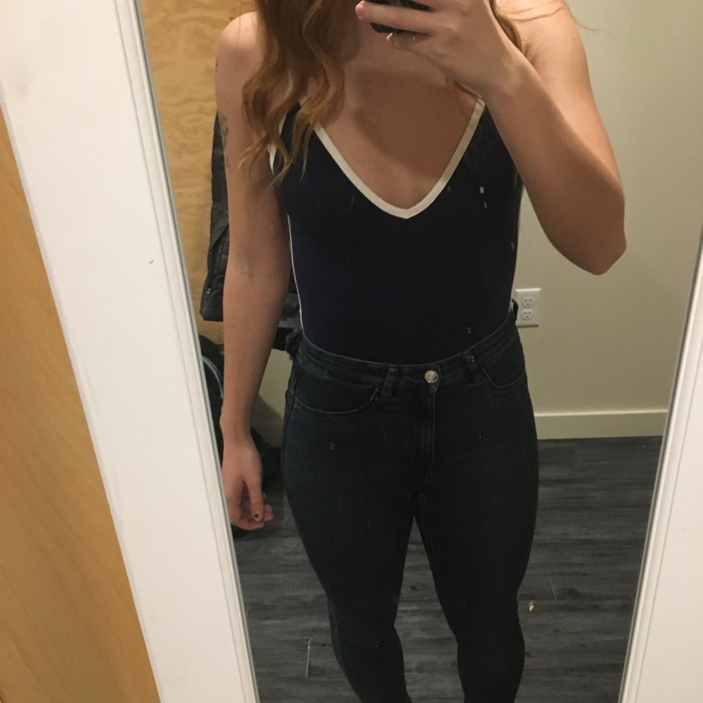 Pink body suit